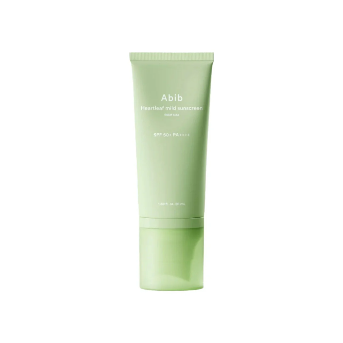 Abib Heartleaf Mild Sunscreen Relief Tube SPF50+ PA++++