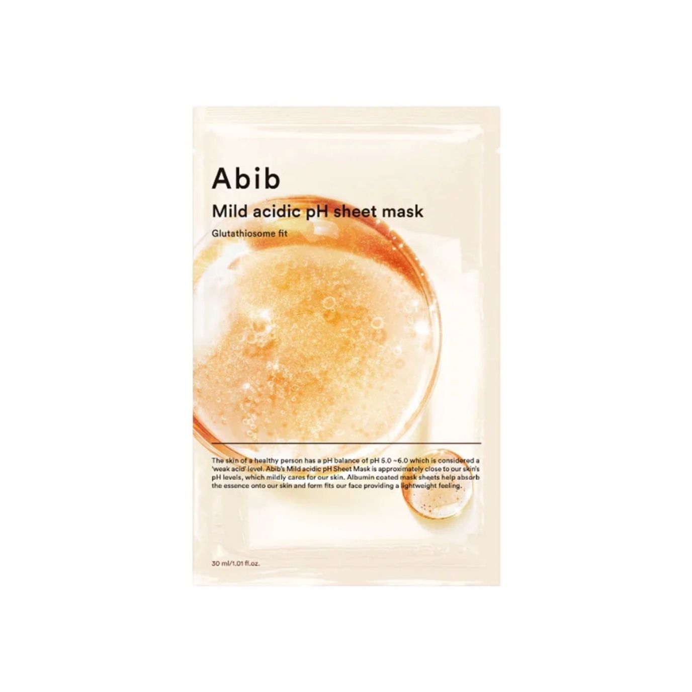 Abib Mild Acid pH Sheet Mask Glutathiosome Fit