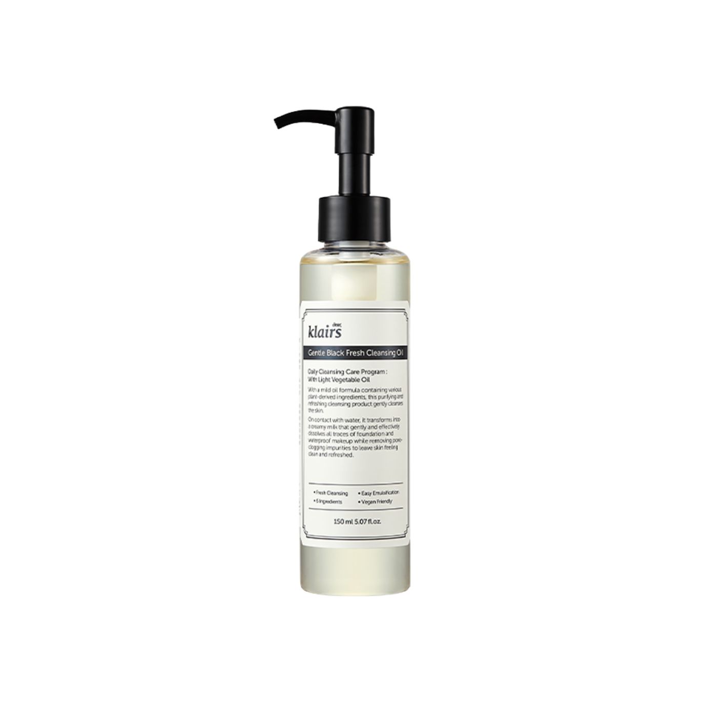 dear, Klairs Gentle Black Fresh Cleansing Oil