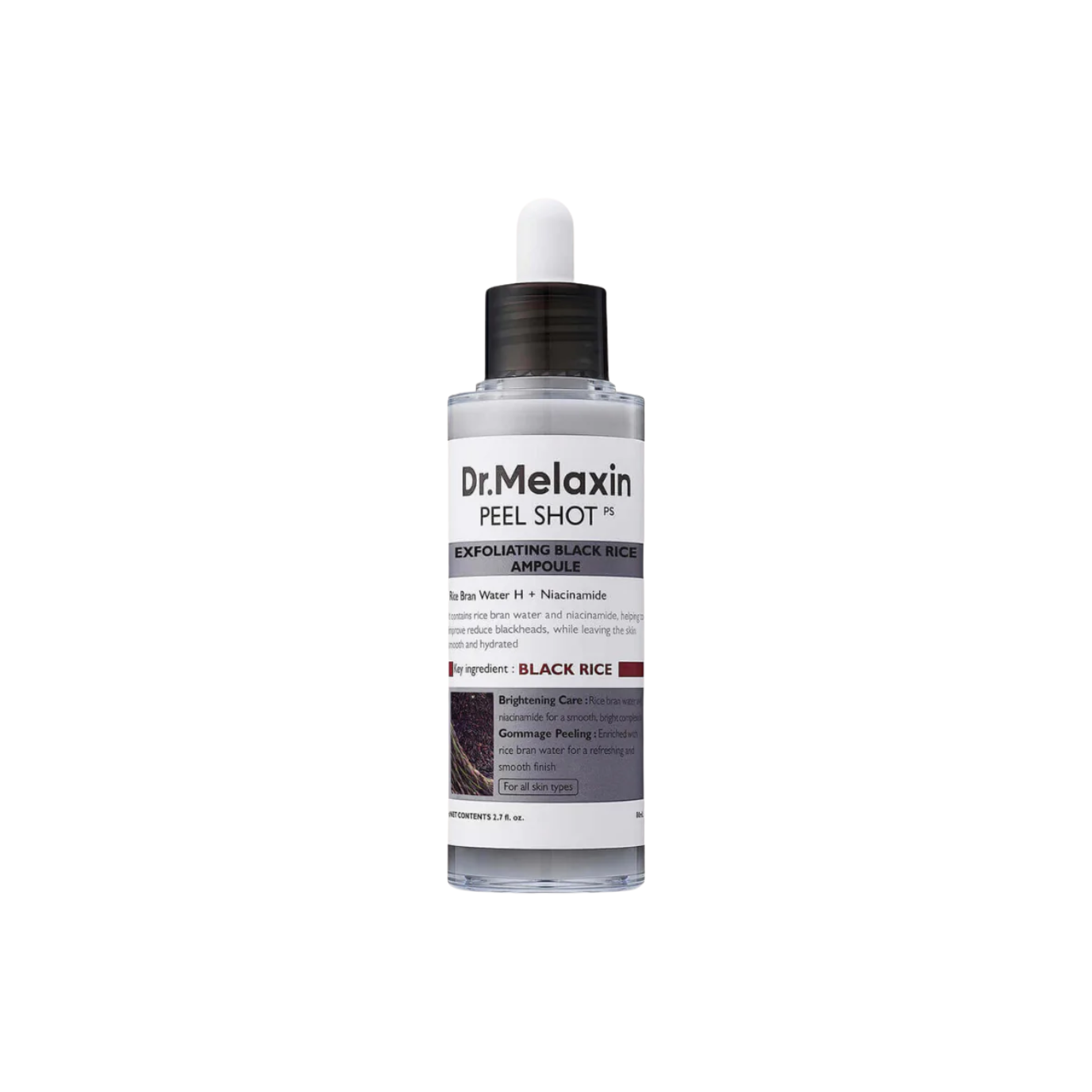 Dr. Melaxin Peel Shot Exfoliating Black Rice Ampoule