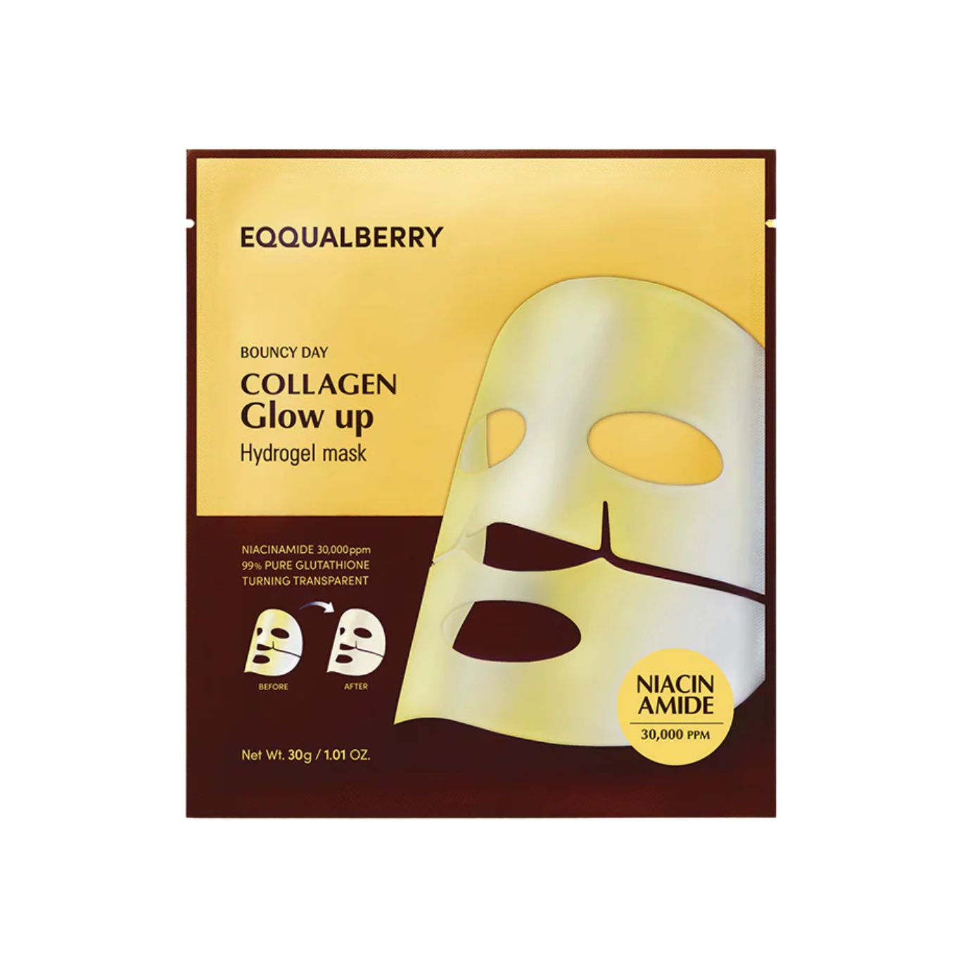 EQQUALBERRY Collagen Glow up Hydrogel Mask