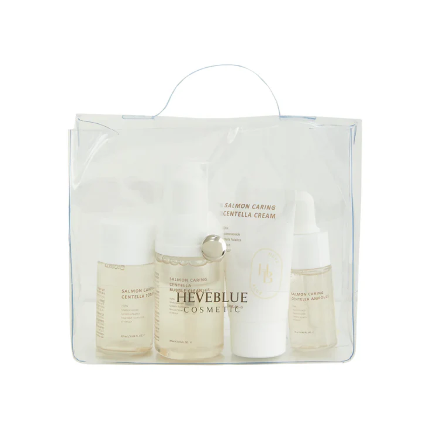 Heveblue Salmon Caring Centella Special Travel Kit Bag