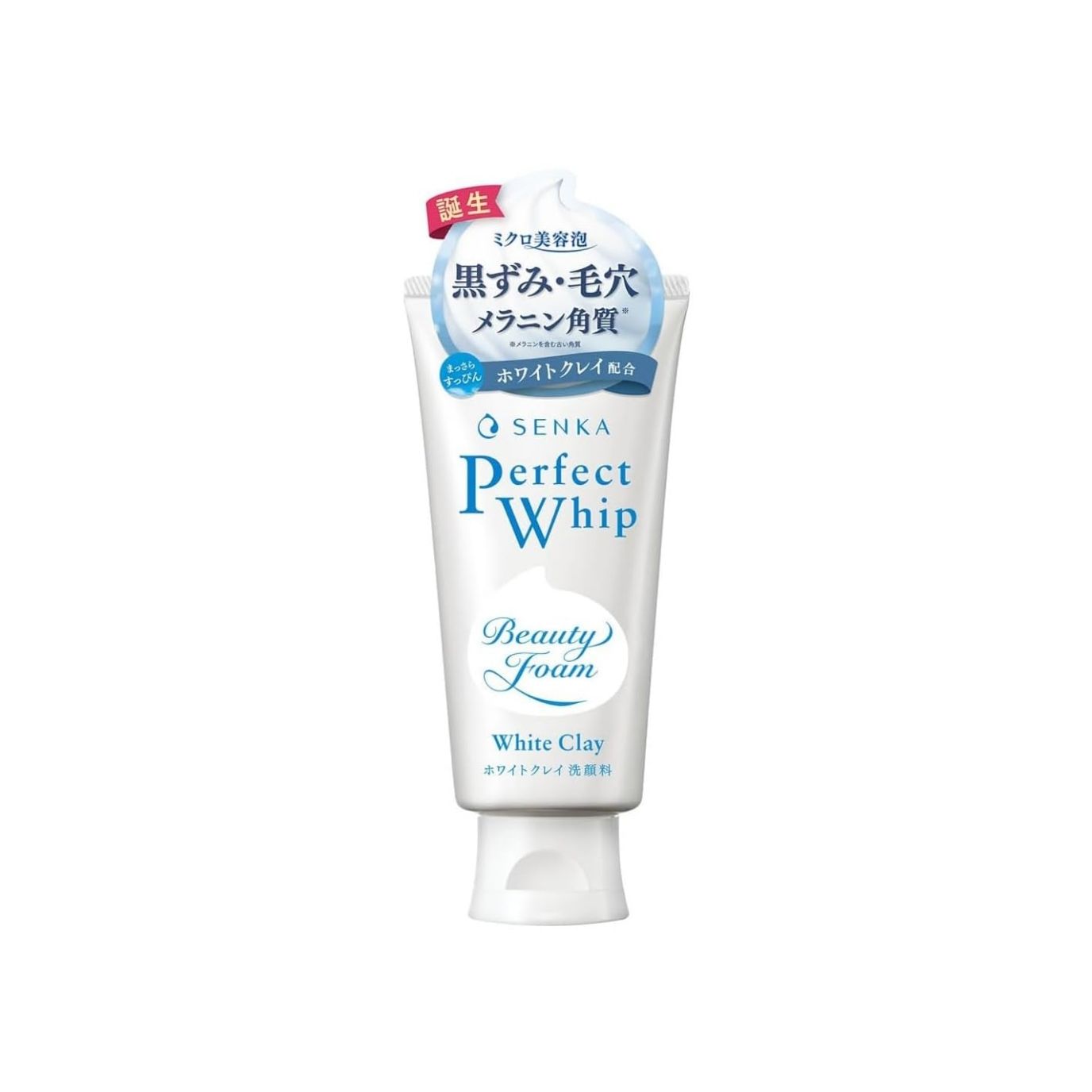 Senka Perfect Whip: Beauty Foam White Clay — product photo