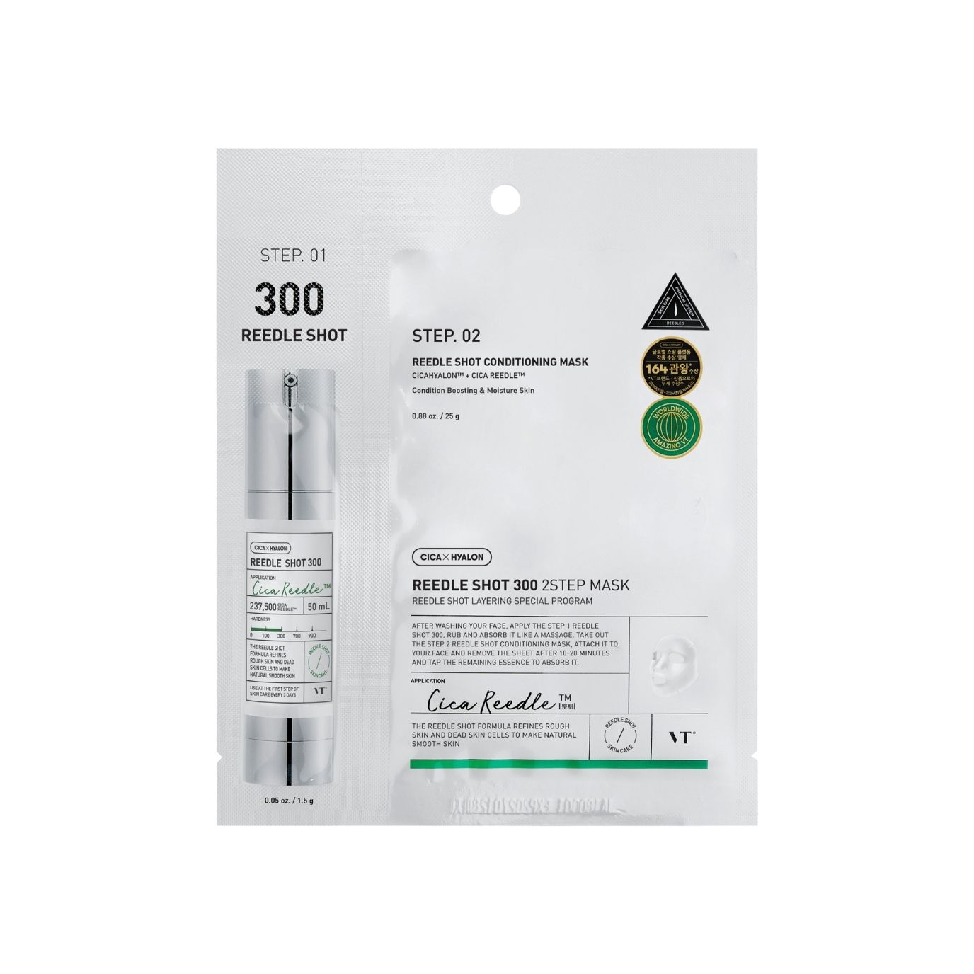 VT Cosmetics Mild Reedle Shot 300 2-Step Mask