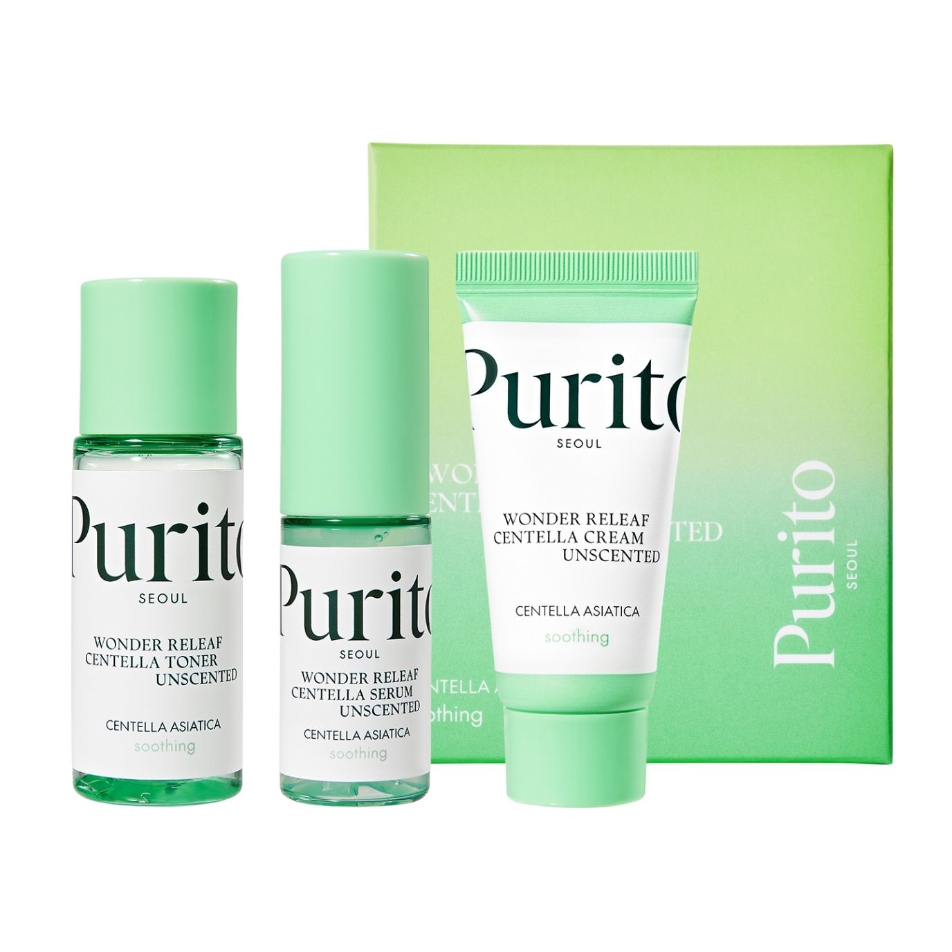 Purito Seoul Wonder Releaf Centella Mini Kit Unscented